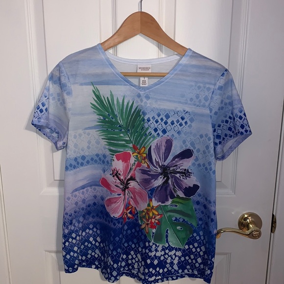 Chico's Tops - Chico’s Floral/Tropical T-shirt